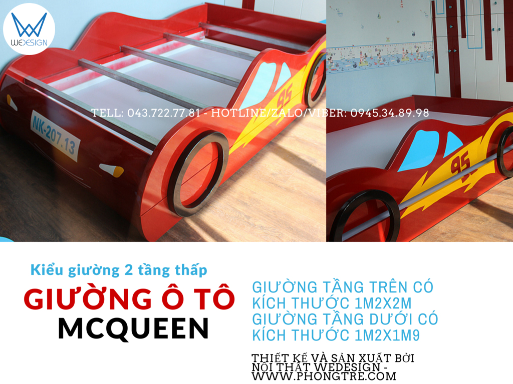 Album bộ phòng ngủ chủ đề ô tô McQueen 